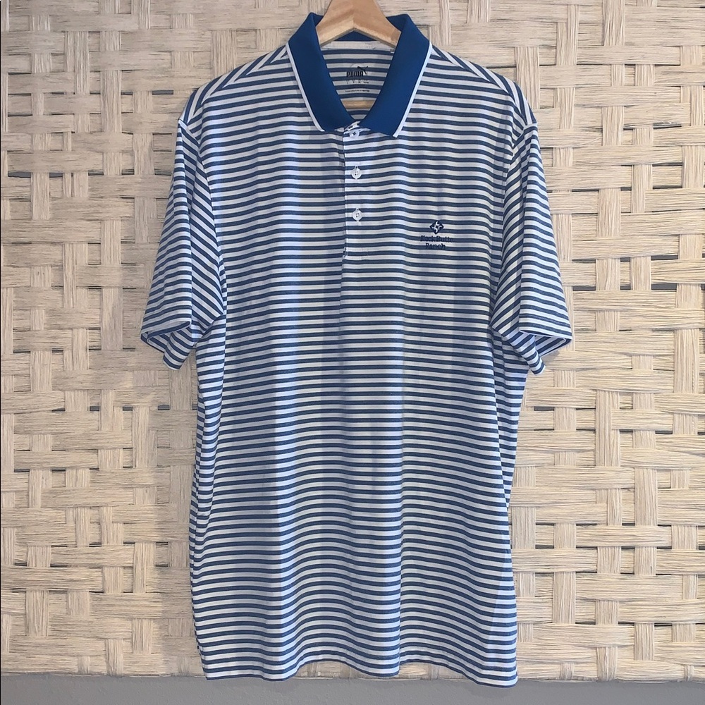 Puma Golf Men’s Striped Polo Shirt - Large